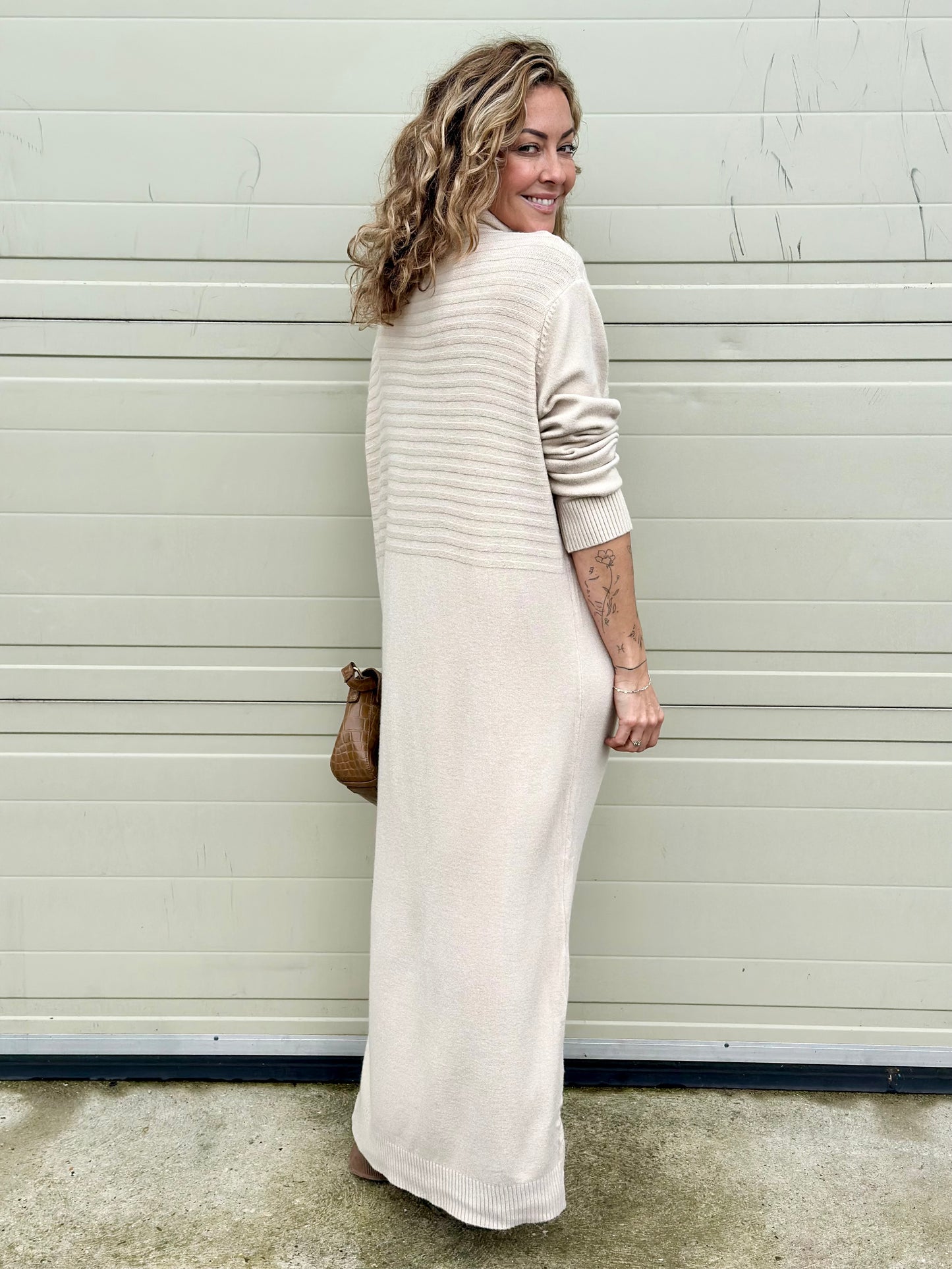 Cream Jumper Dress