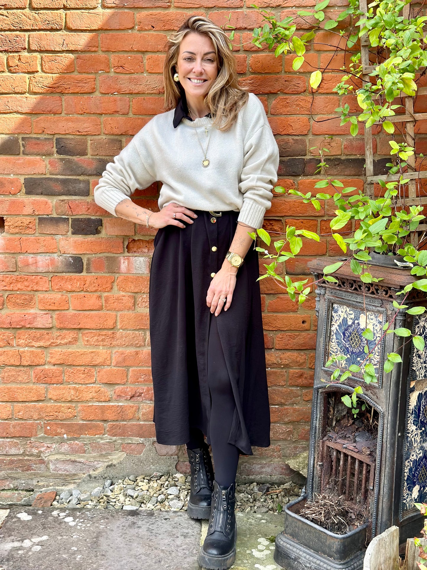 QED Belted Shirt Dress