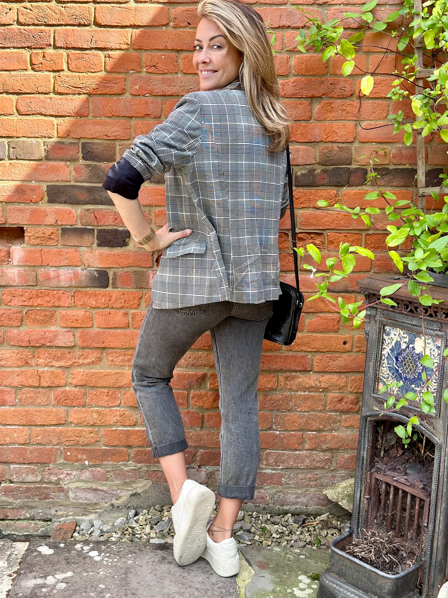 Checked Blazer
