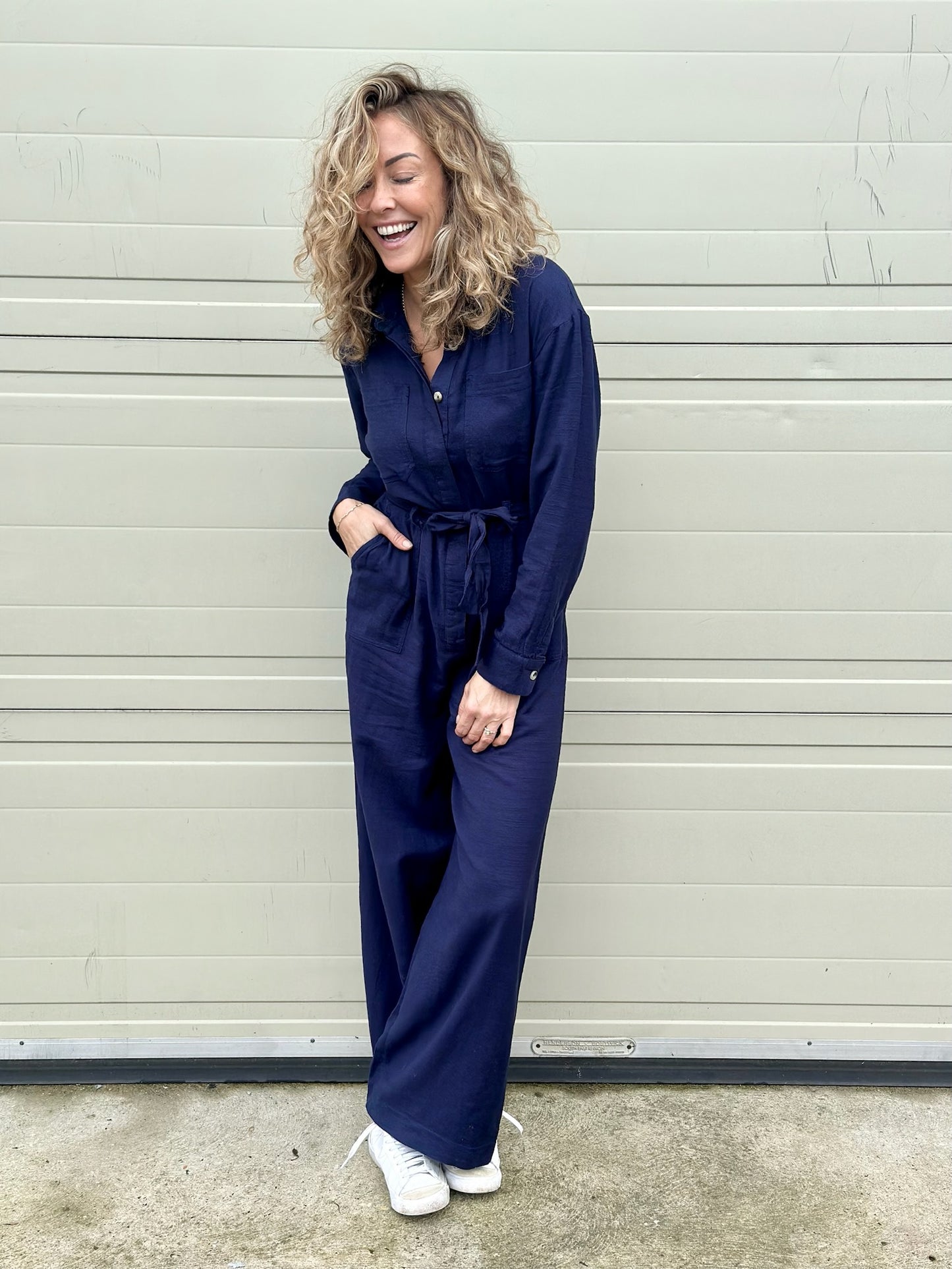 Navy Jumpsuit