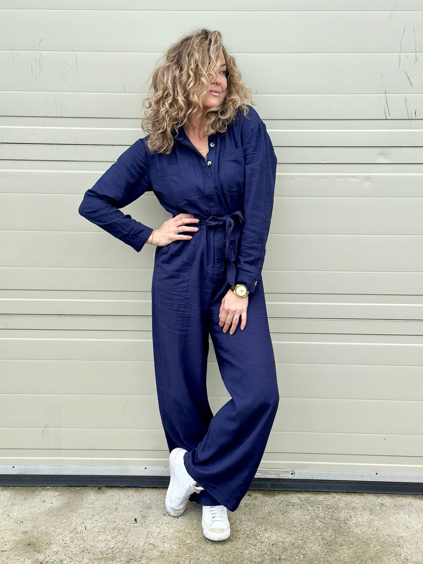 Navy Jumpsuit