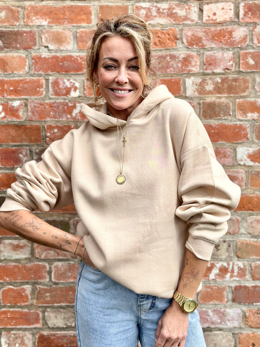 PEACHED Hoodie STONE