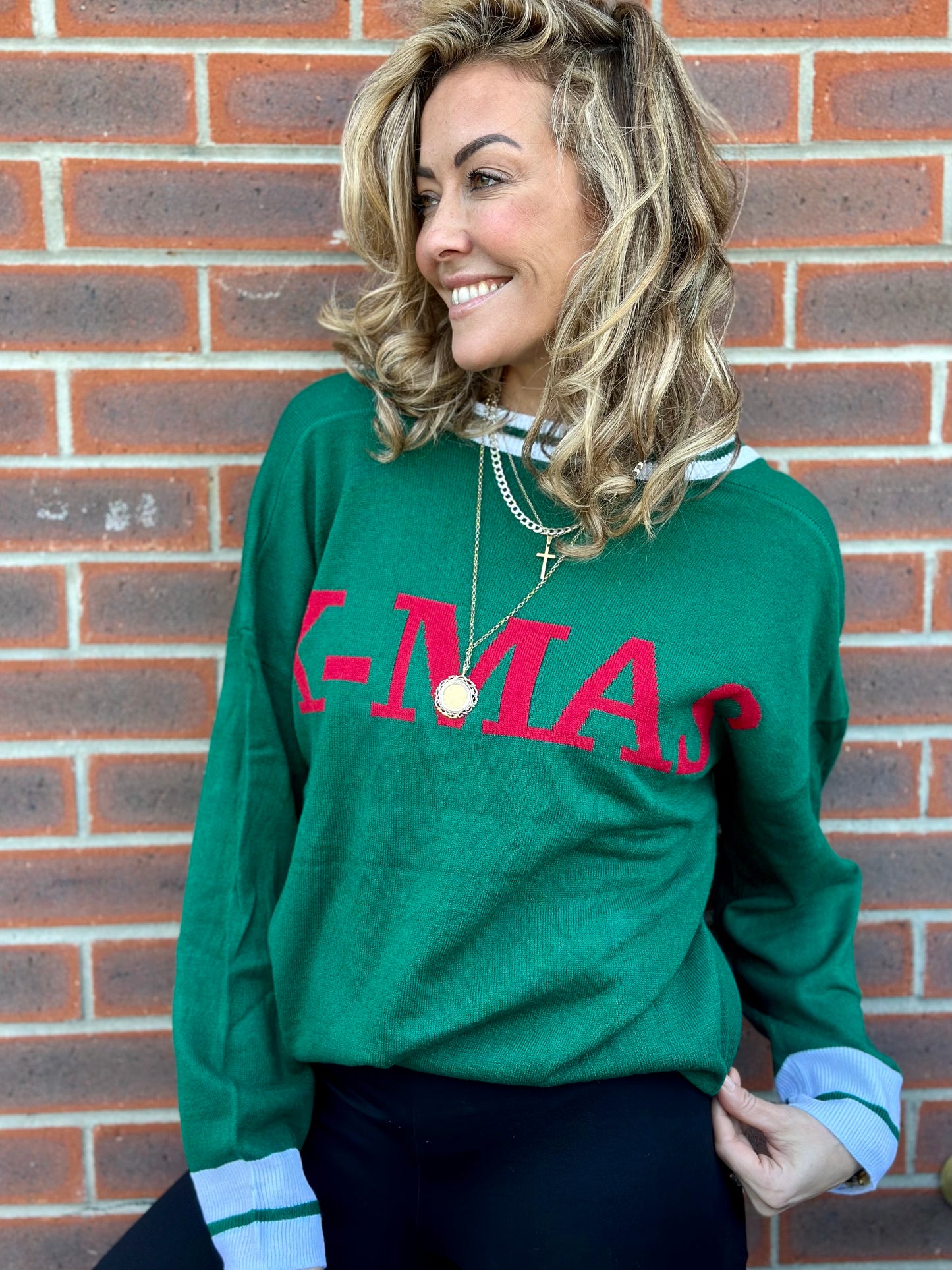 Green Christmas Cardigan