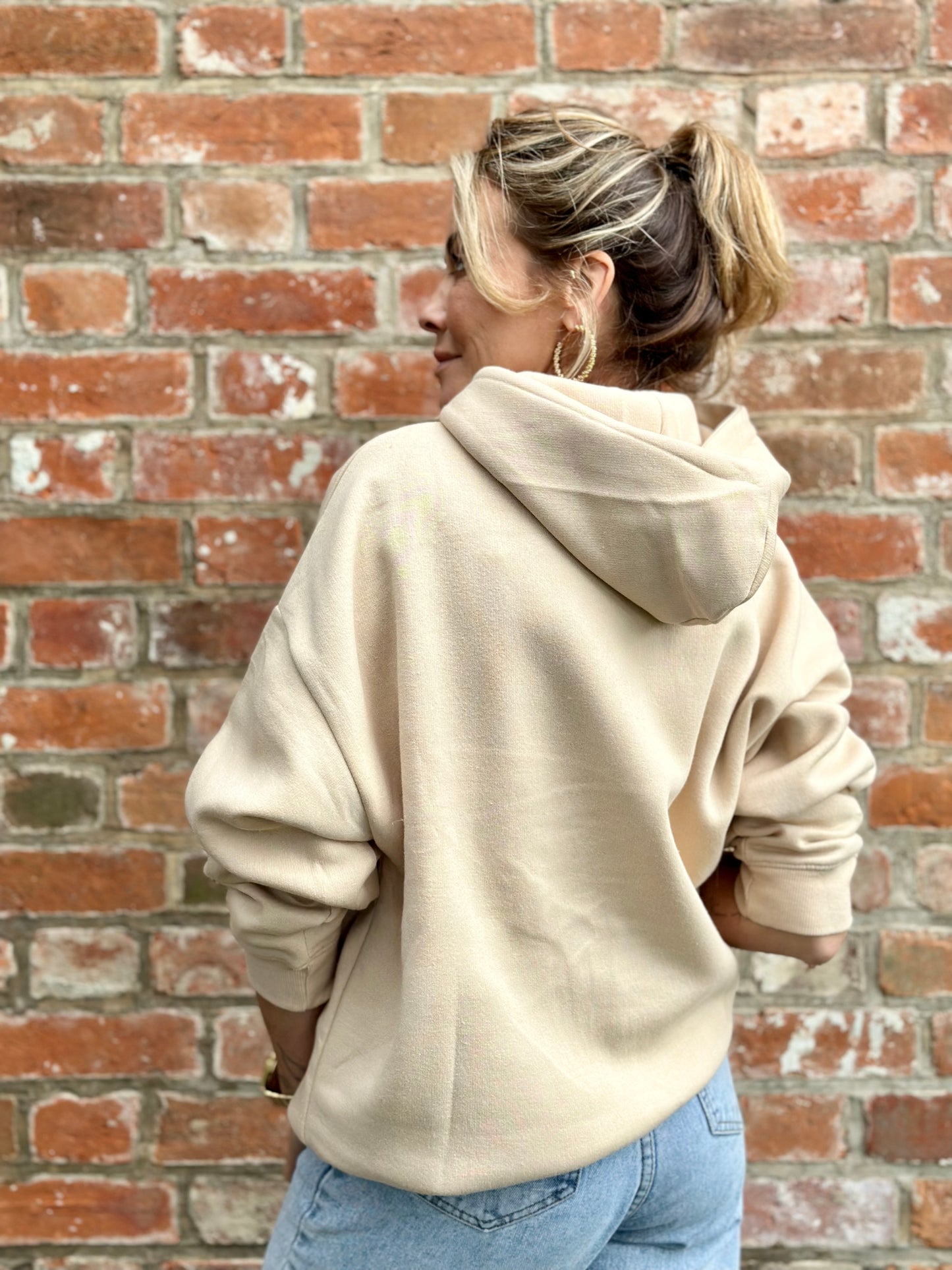 PEACHED Hoodie STONE