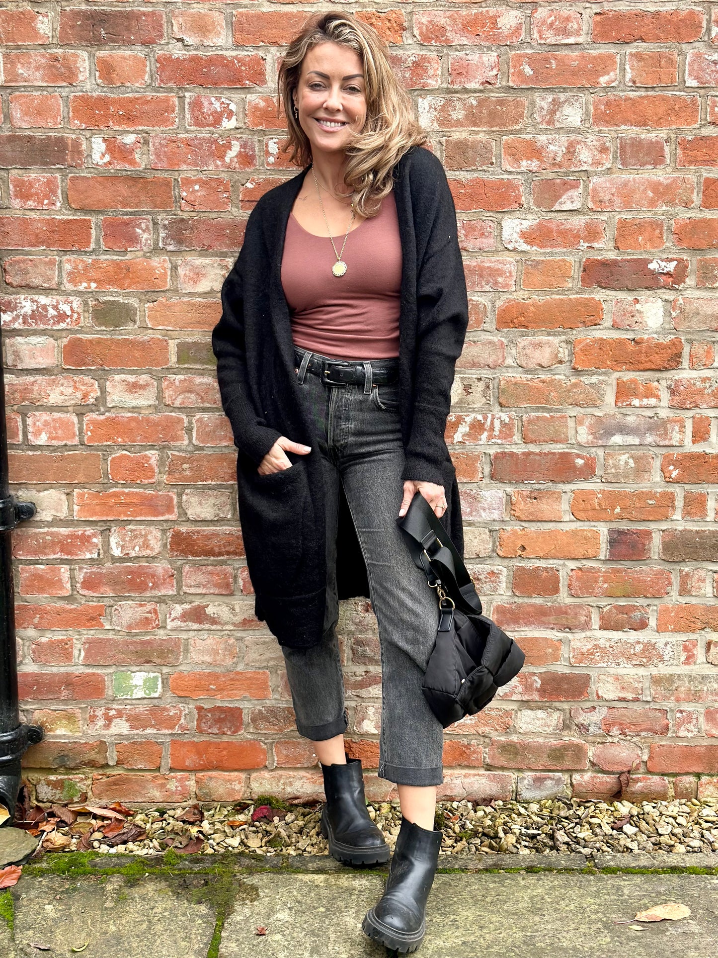 Black Long Cardigan