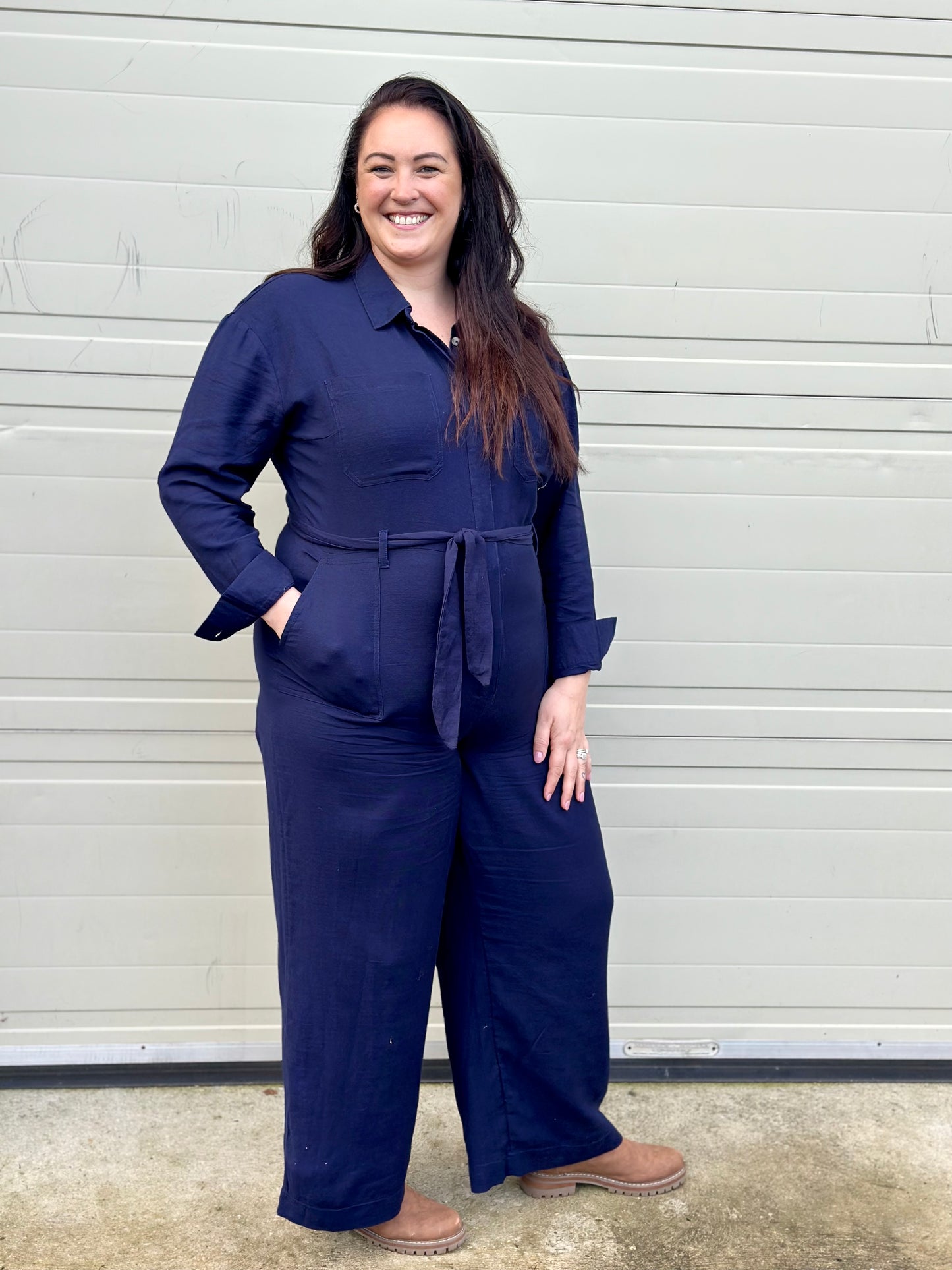 Navy Jumpsuit