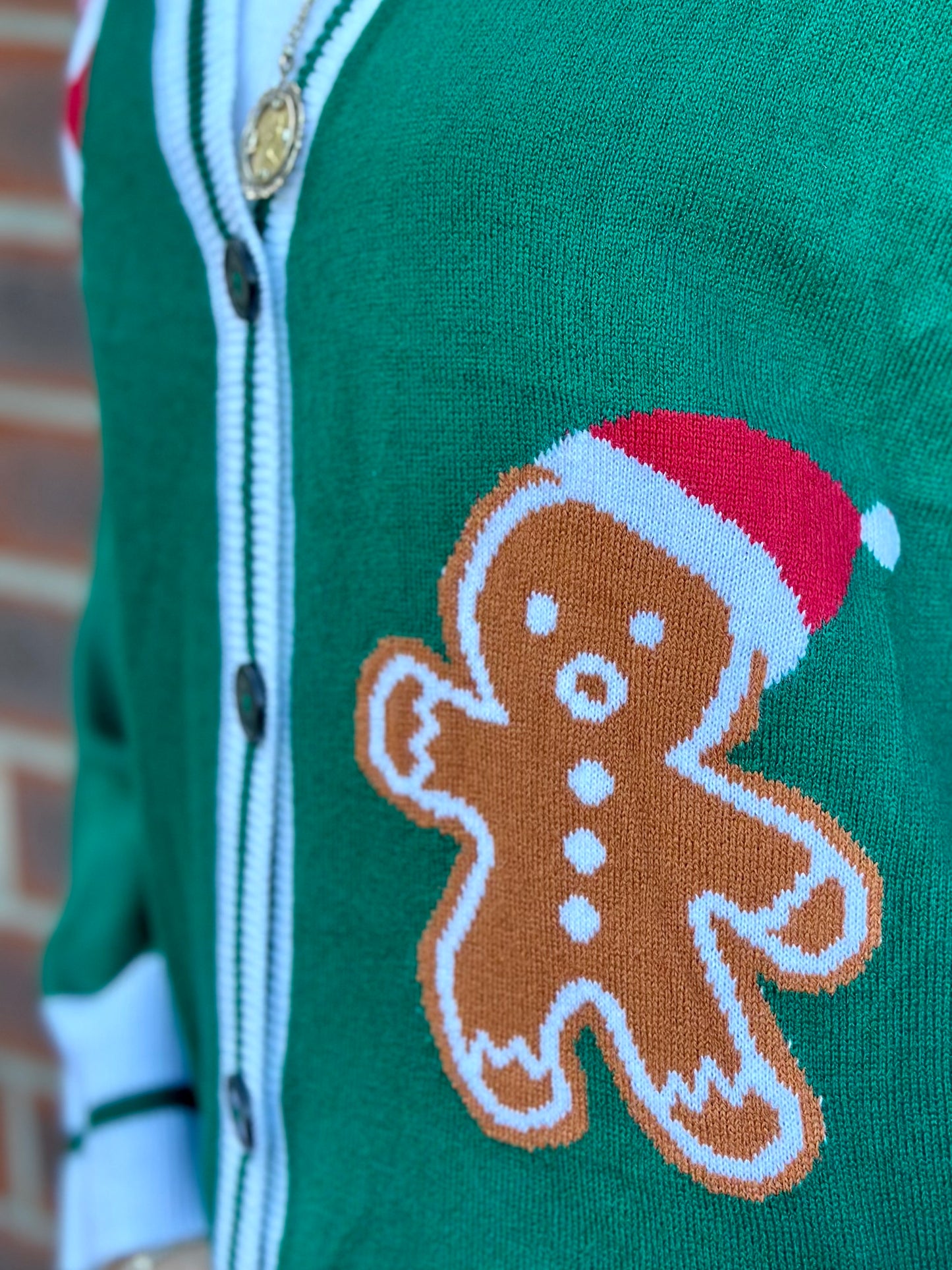 Green Christmas Cardigan