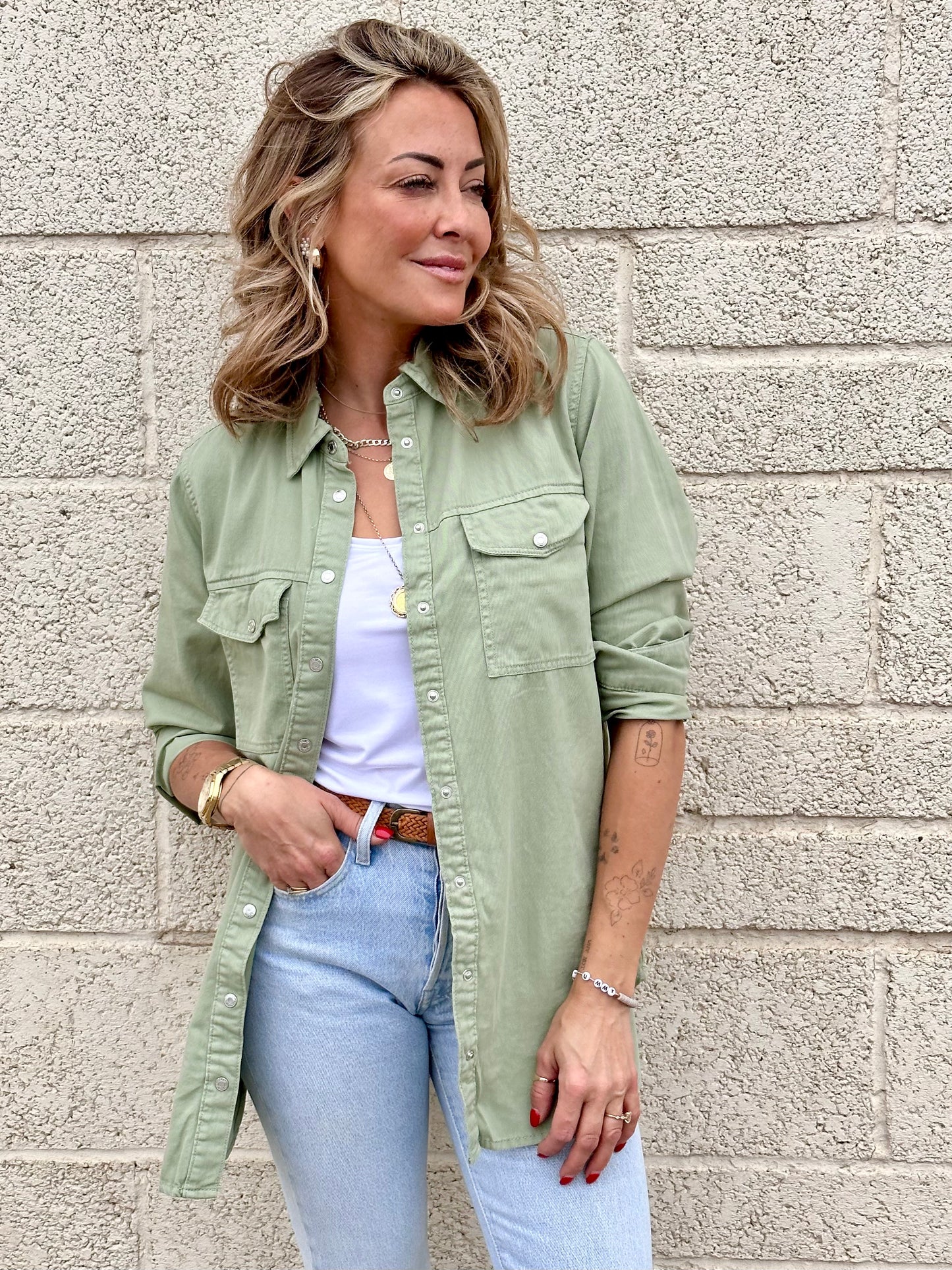 Oversized Denim Shirt