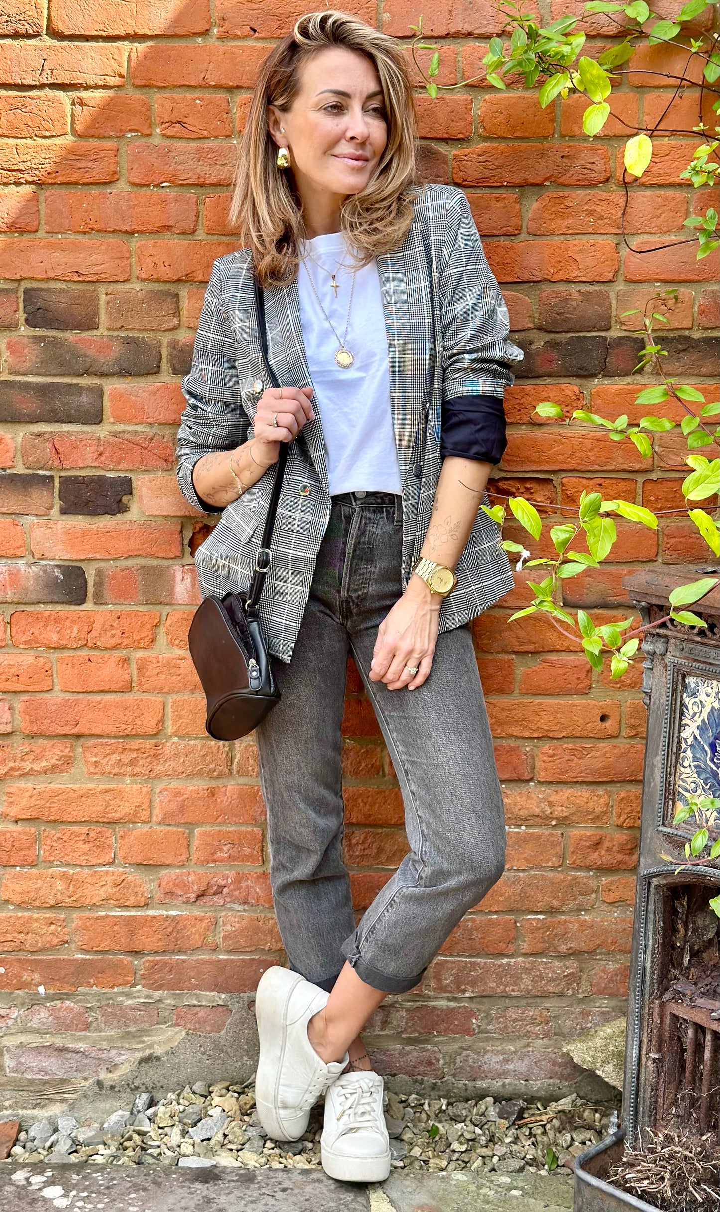 Checked Blazer