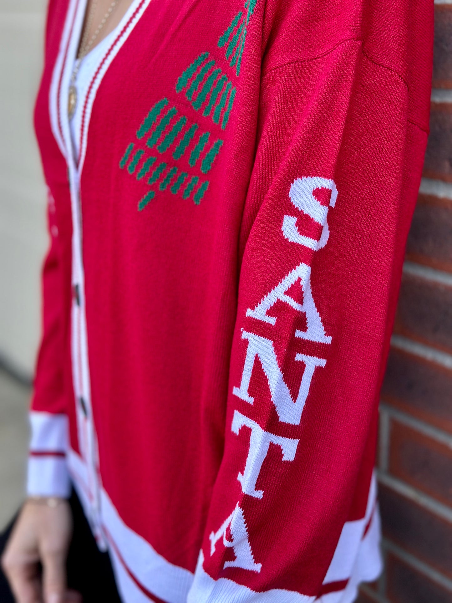 Red Christmas Cardigan