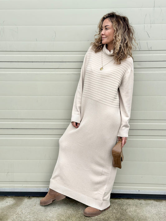 Cream Jumper Dress