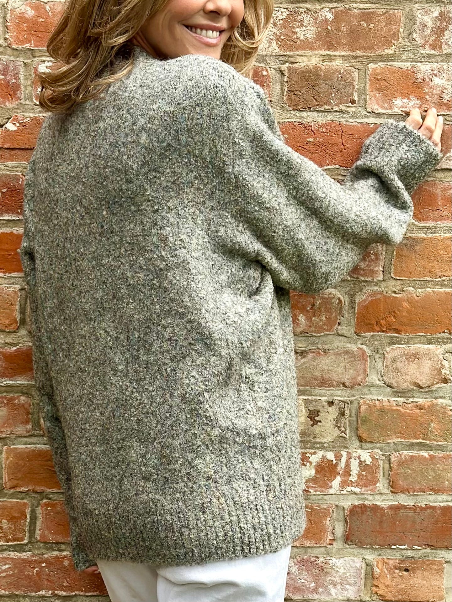 Concrete Mix Crew Knit (UNISEX)