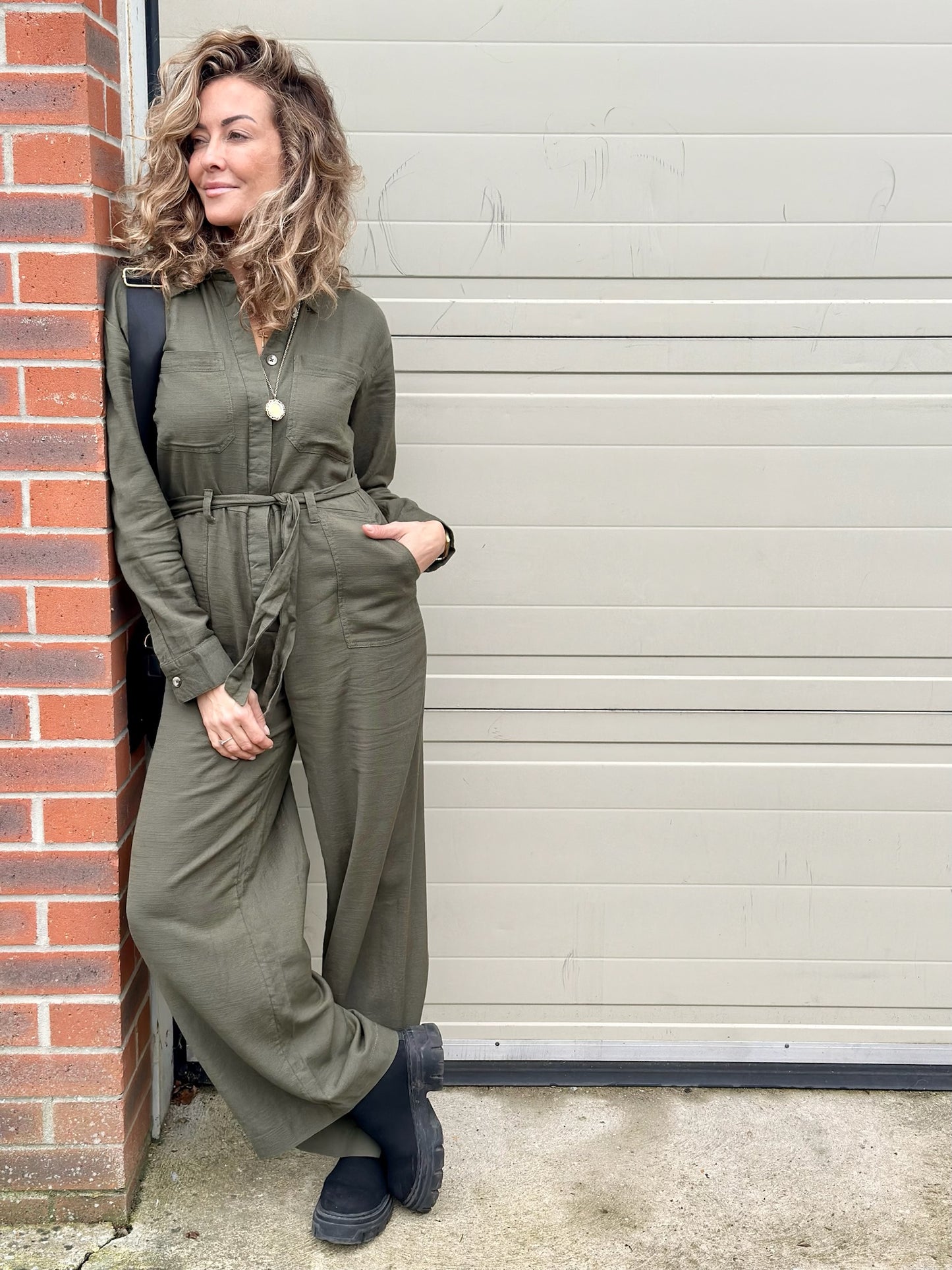 Khaki Jumpsuit