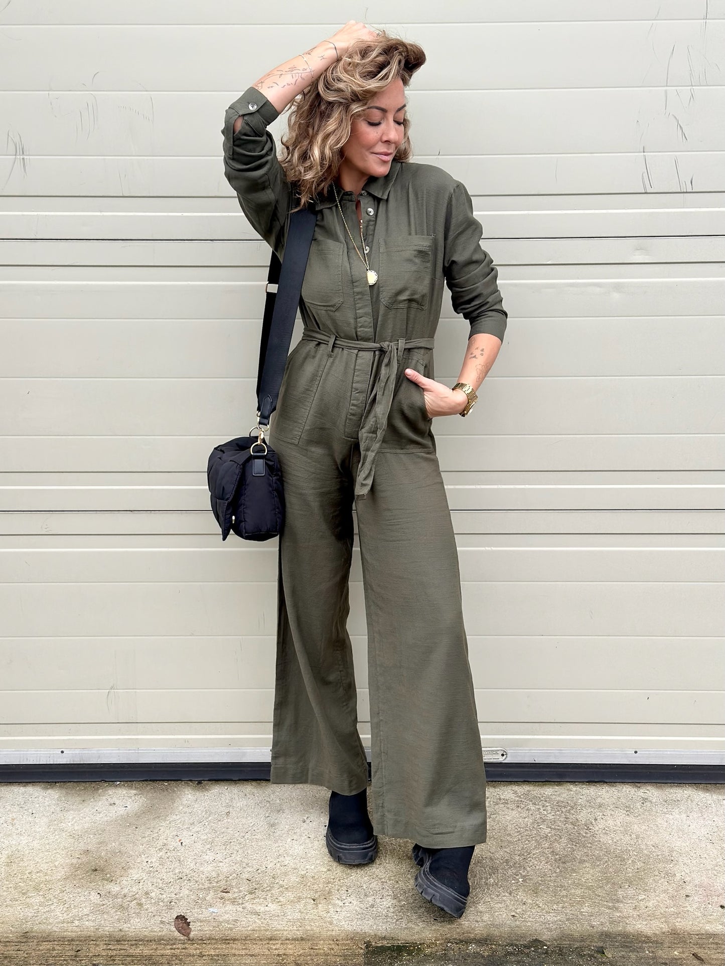 Khaki Jumpsuit