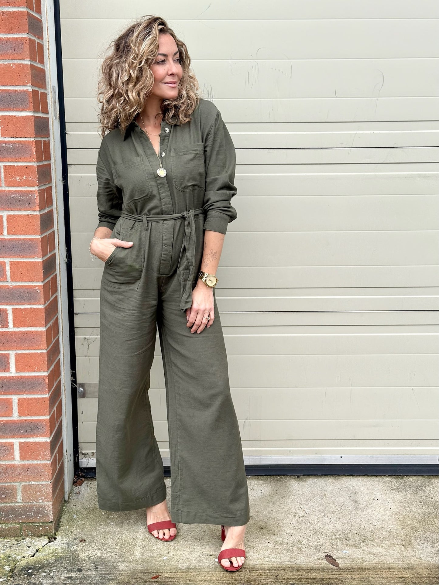 Khaki Jumpsuit