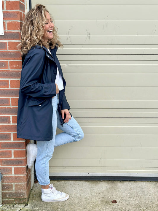 Navy Rain Jacket
